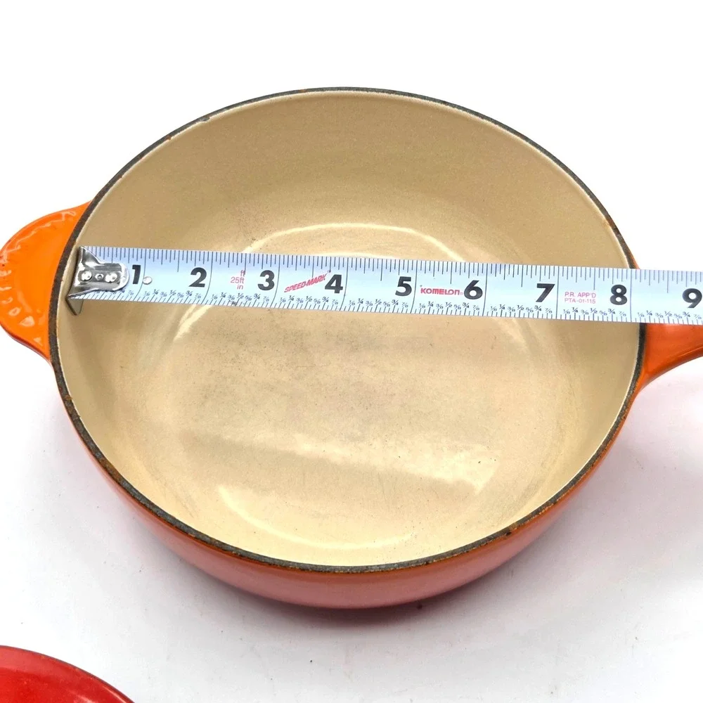 Le Creuset Signature Iron Handle Saucepan Flame Orange Cast Iron 2.25 Qt